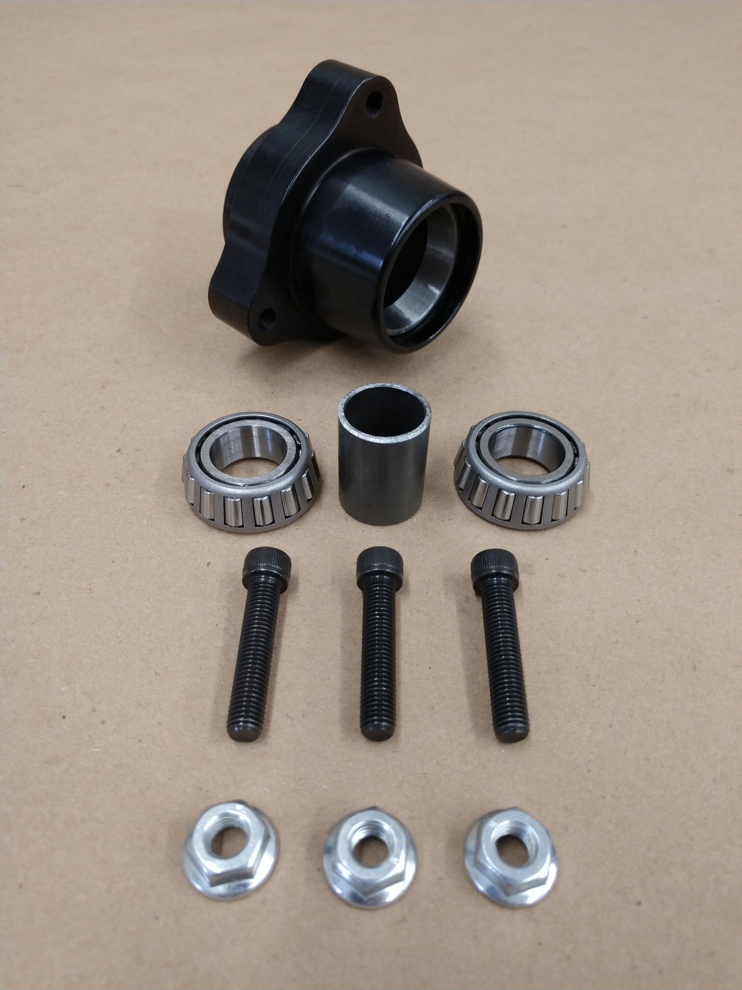 Hub Frt Cmpl Blk 5/16 Stud w/Taper