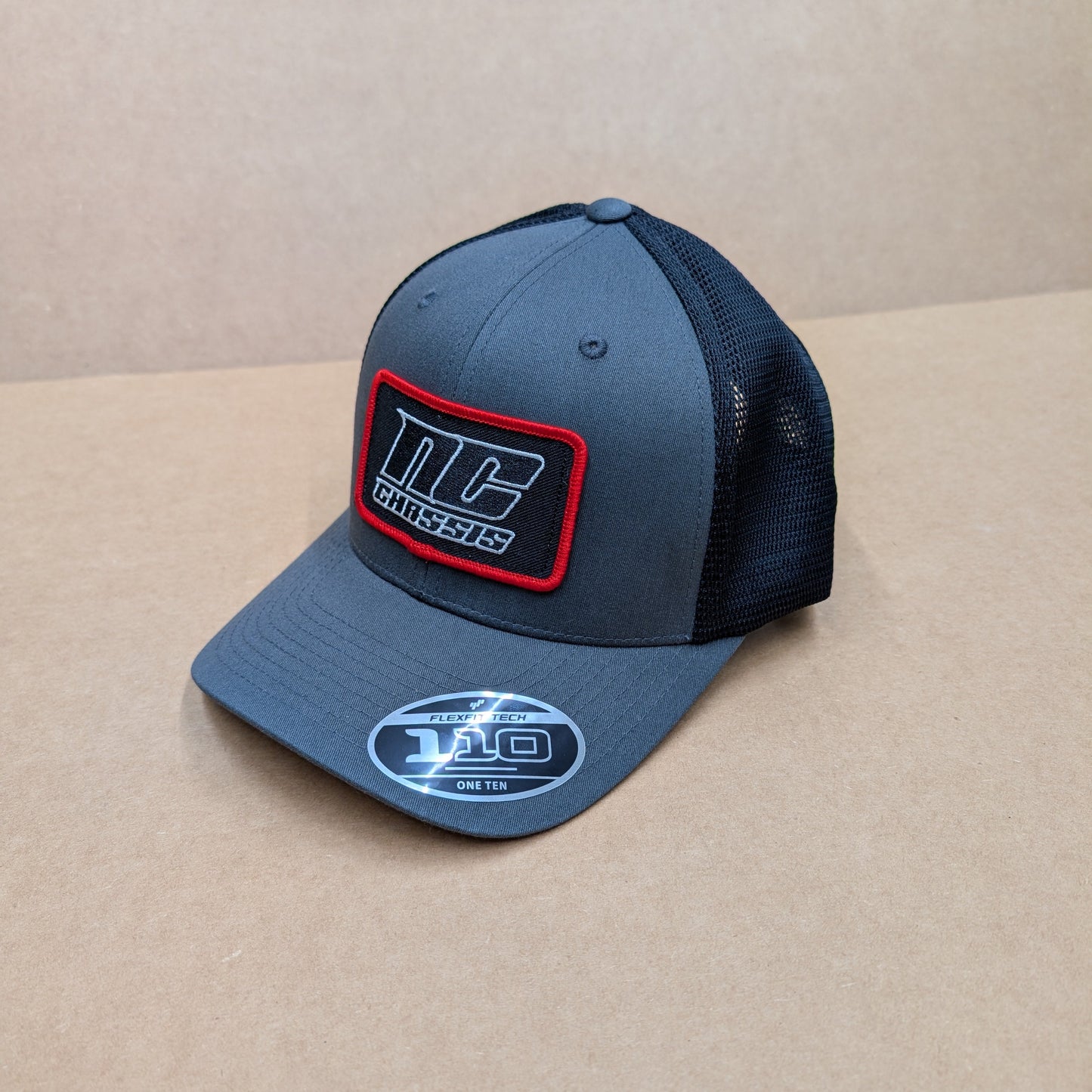 NC Hat Charcoal/Black Patch Snap Back