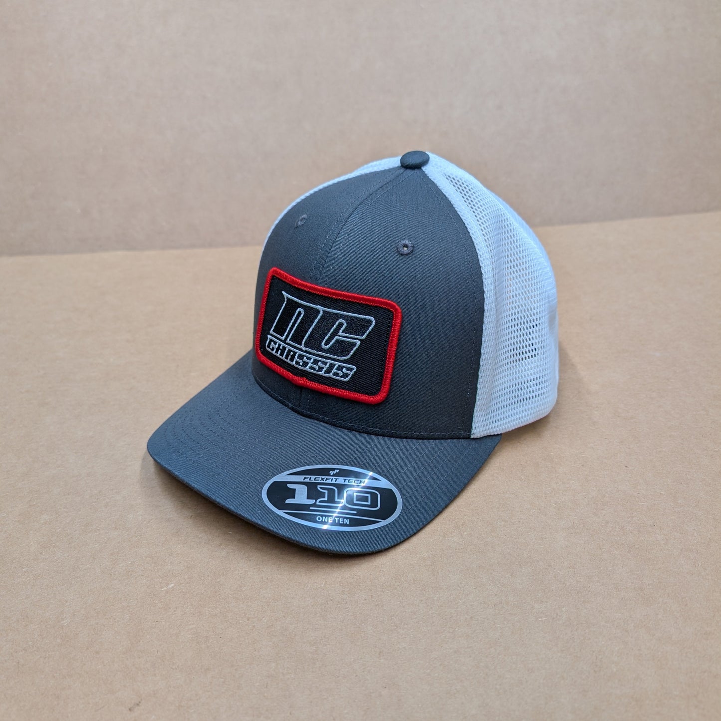 NC Hat Charcoal/White Patch Snap Back